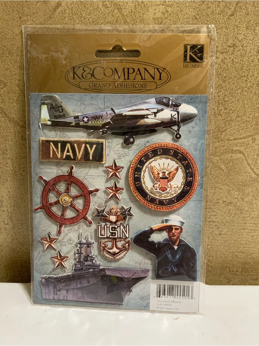 11pc US Navy Military Scrapbook Embellishment Lot NIP Jolees K&Company Sandylion